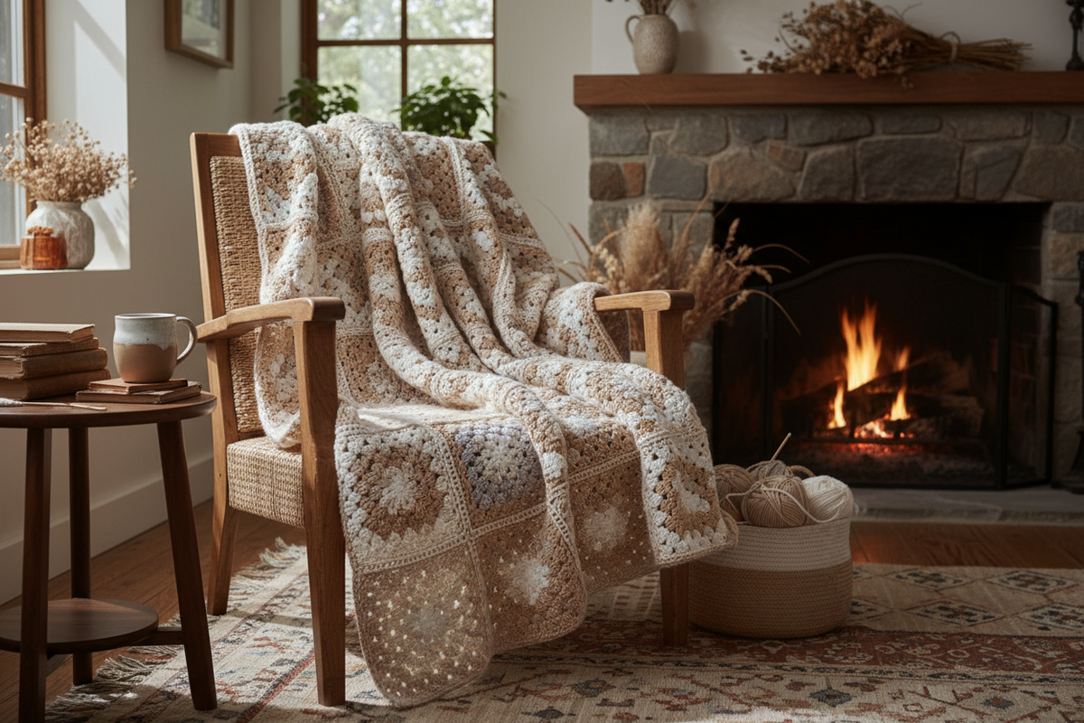 Mantas a Crochet para Sillones y Cama