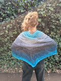 Chal a crochet El Jardín Degradado 180x85cm