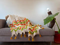 Manta Duende Bohemio Crochet Artesanal 235x115